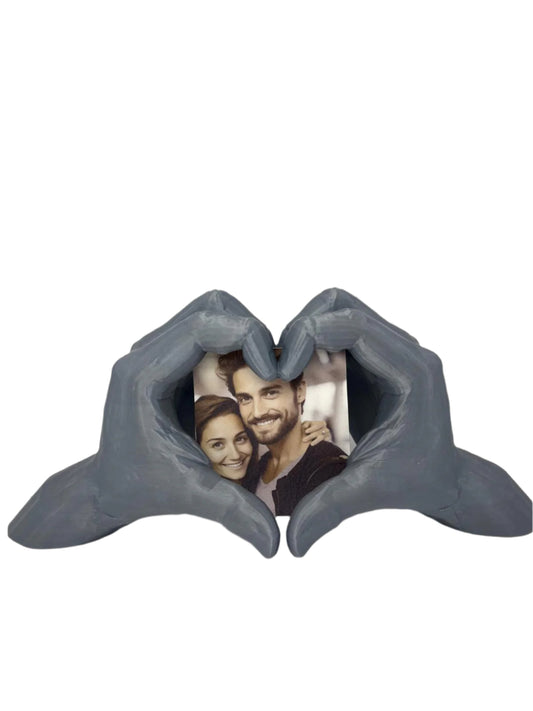 Ramă printată 3D inimă formată din mâini - eShape