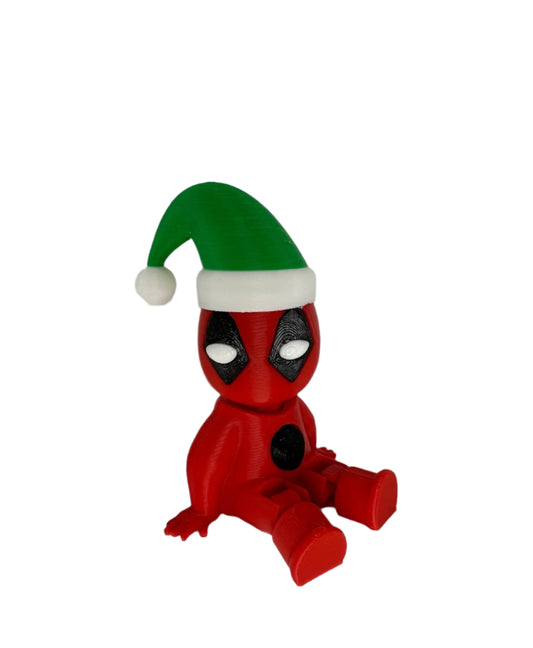 Figurina 3D Baby Santa Deadpool 8cm - eShape